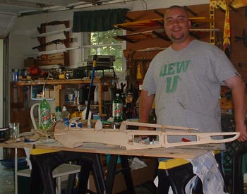 model airplane building board