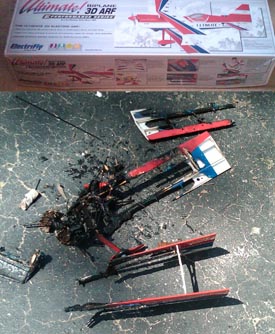 Lipo plane fire