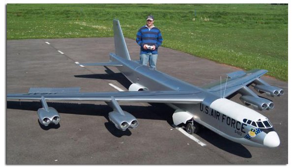 Full scale rc plane outlet